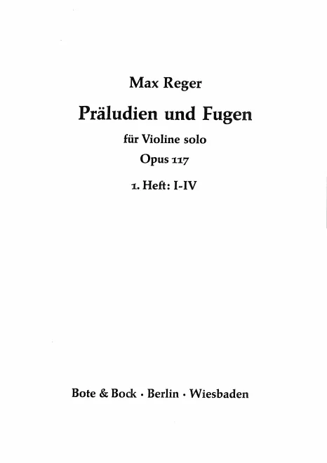 Book I - Preludes & Fugues No.1-4