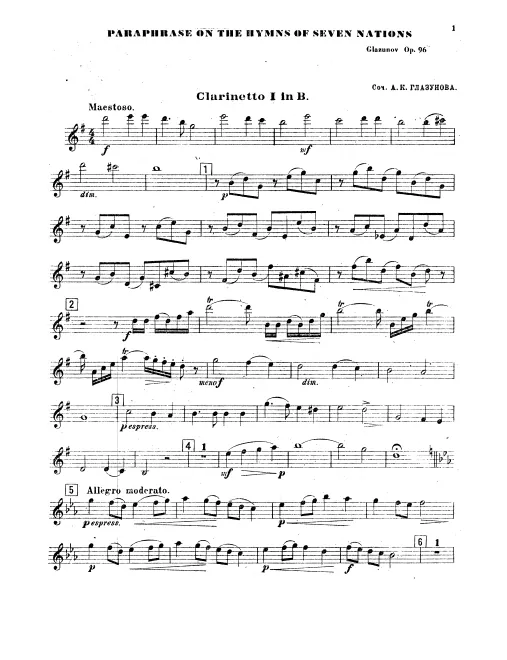 Clarinet 1, 2, 3 (B♭)