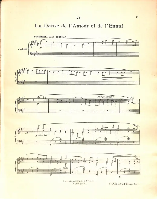 21. La Danse de l'Amour et de l'Ennui