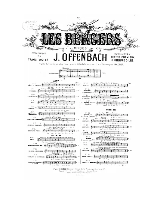 No.13, Couplets d'Annette et Colin: "Monseigneur j'suis toute en peine" (Act II, No.11)