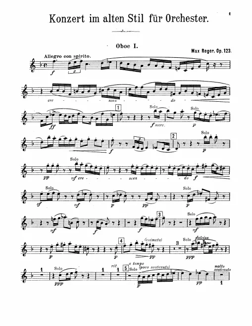Oboe 1, 2, 3