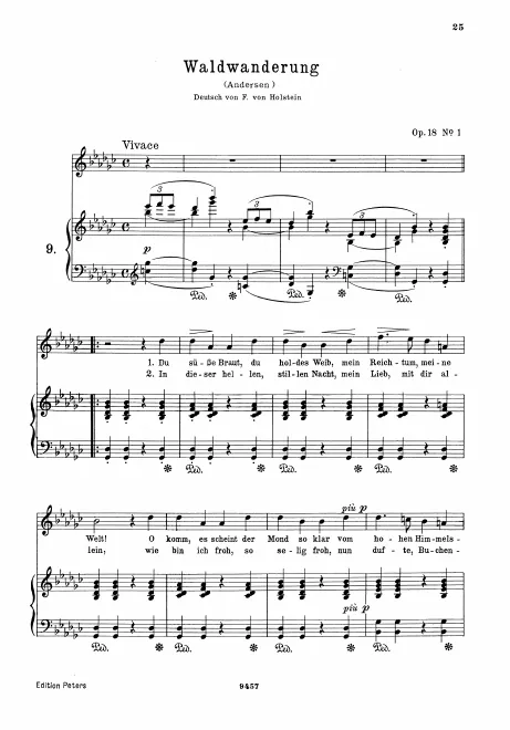 Complete Score (original key; G♭ major)