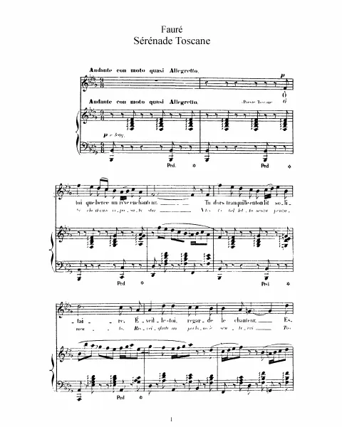 Complete Score (Original key, B♭ minor)