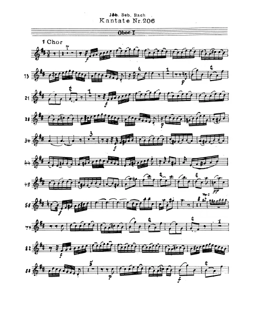 Oboe 1, 2, Oboe d'amore 1, 2