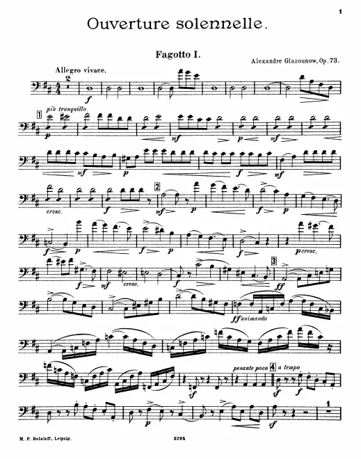 Bassoon 1, 2