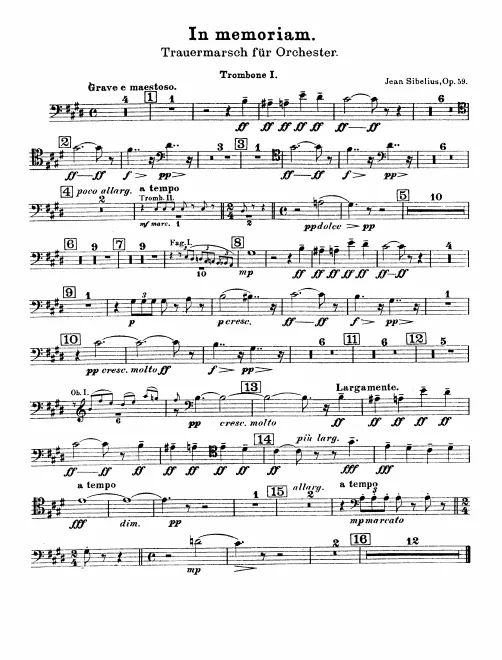 Trombone 1, 2, 3, Tuba