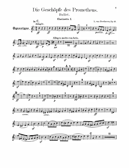 Clarinet 1 (C/B♭/A)