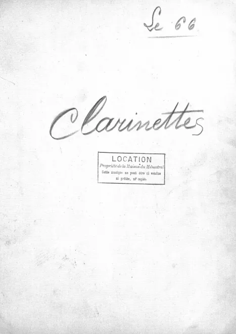 Clarinet 1/2 (B♭, A)