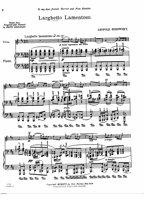 Complete Score and Violin Part