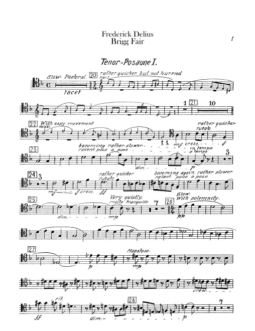 Trombone 1, 2, 3, Tuba