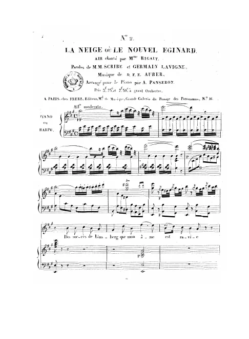 No.2, Air: "Des succès de Linsberg" (Act I, No.3)