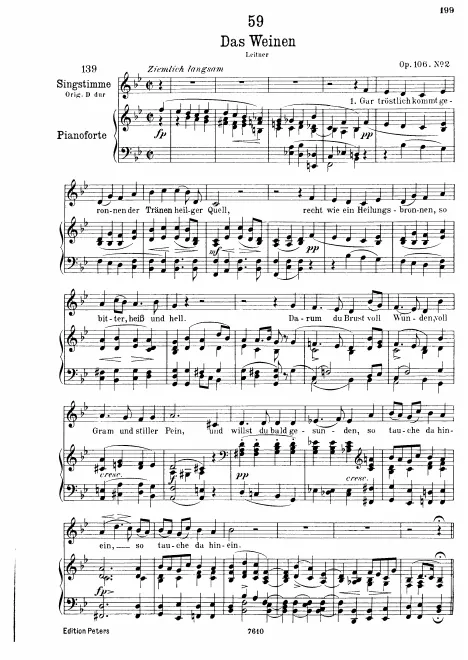 Complete Score (Low Voice, transposed to )