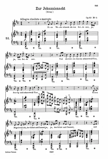Complete Score (original / high voice, D major)