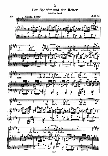 Complete Score (Original / High Voice, E major)