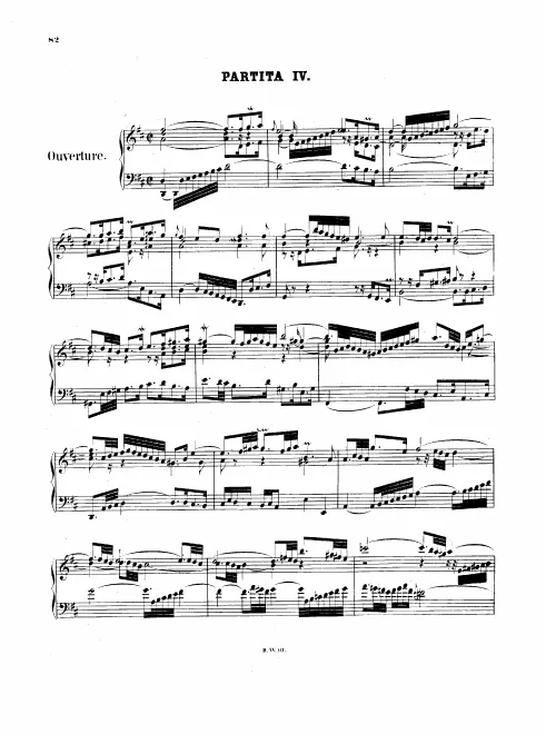 4. Partita in D major, BWV 828