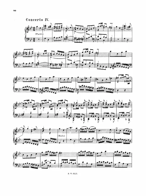4. Concerto in G minor, BWV 975
