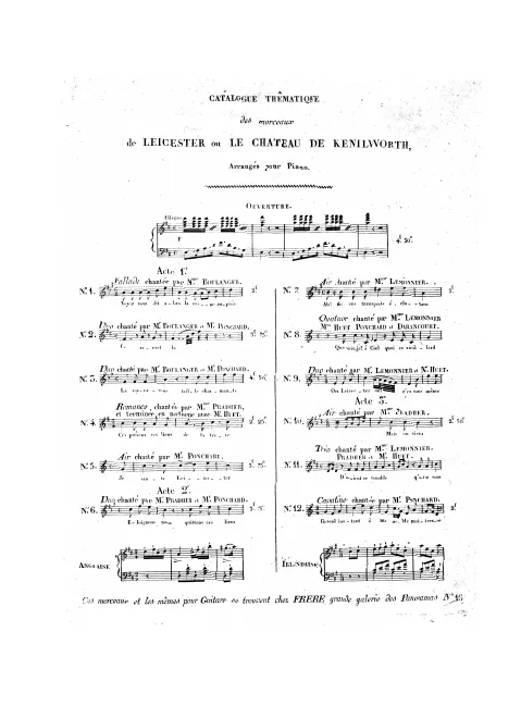No.4, Romance: "Ces présents, ces biens de la terre" (Act I, No.4)