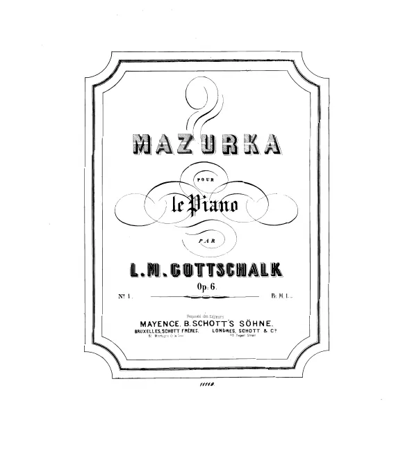 1. Mazurka in A major