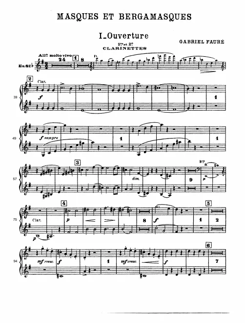 Clarinet 1/2 (B♭)