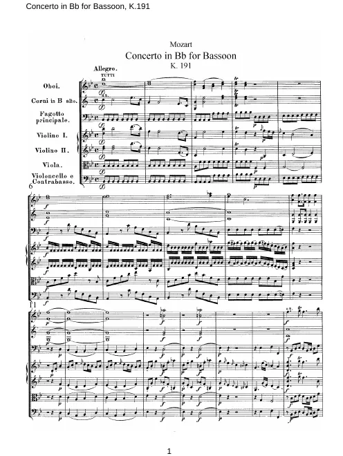 Complete Score (w/bar numbers)