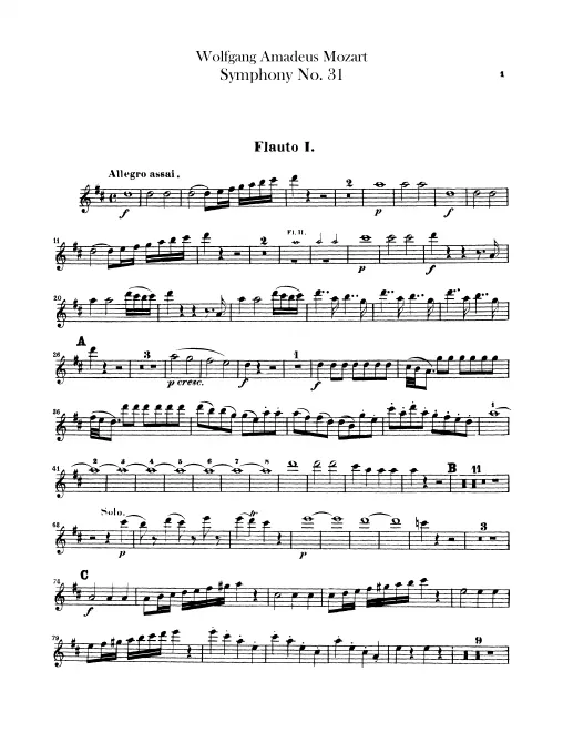 Flute 1, 2