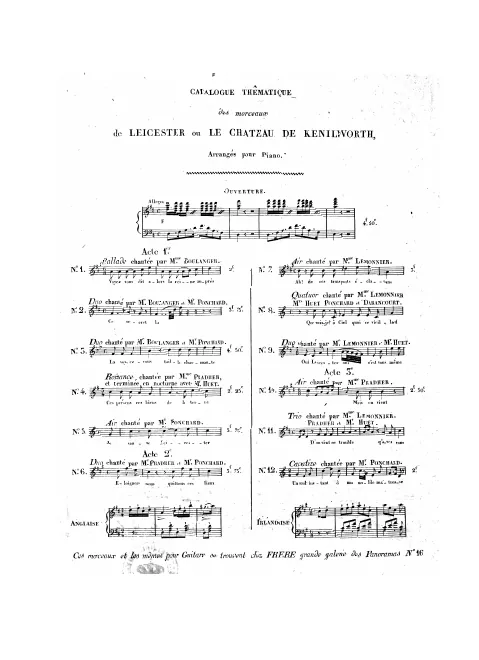 No.6, Duo: "Eloignons nous, quittons ces lieux" (Act II, No.7a)