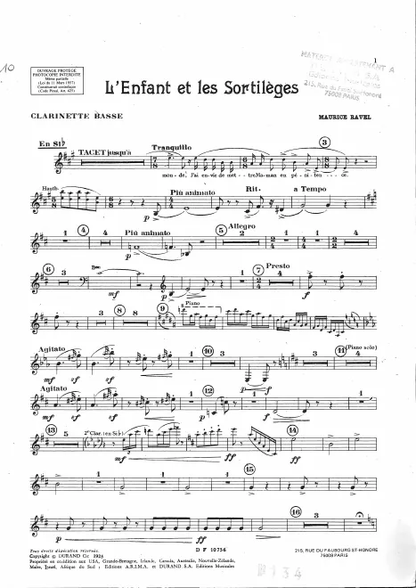 Bass Clarinet (B♭)