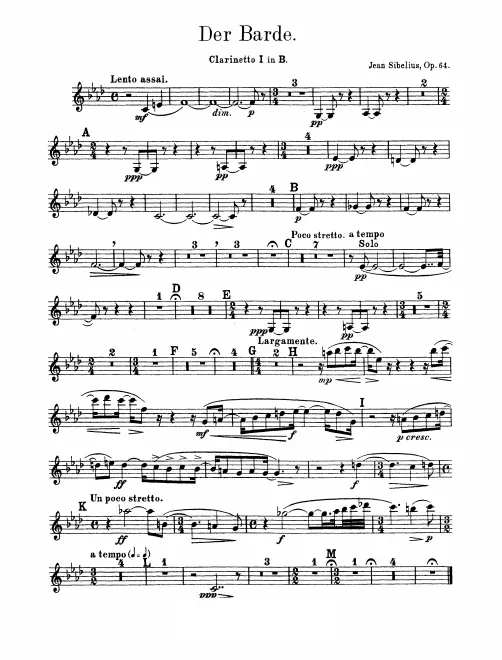 Clarinet 1, 2, Bass Clarinet (B)