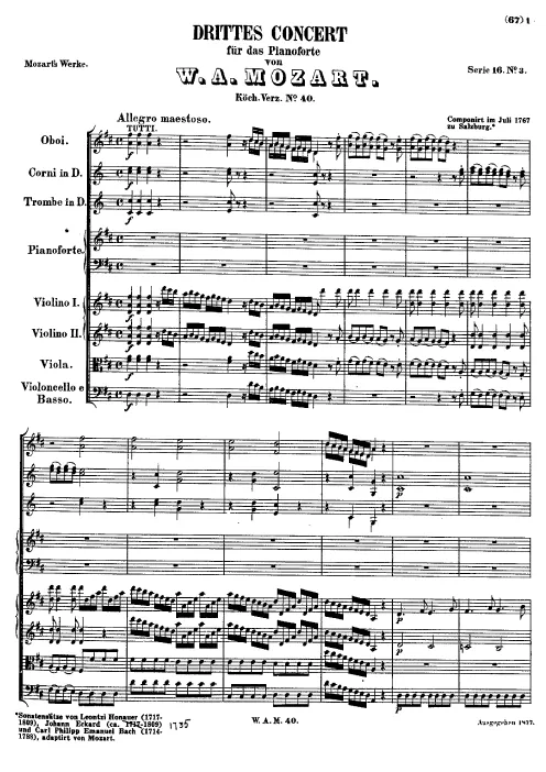 I. Allegro maestoso (after Leontzi Honauer)