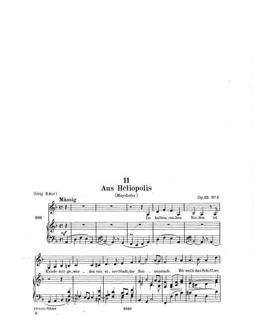Complete Score (Low Voice, transposed to D major)