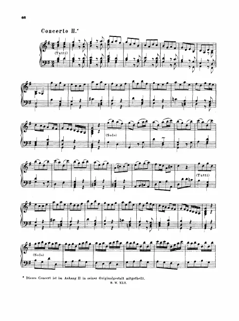 2. Concerto in G major, BWV 973