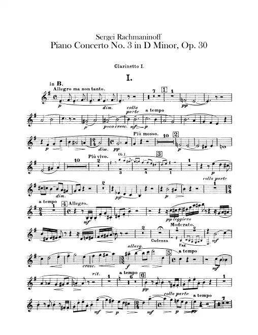 Clarinet 1 (B♭, A)
