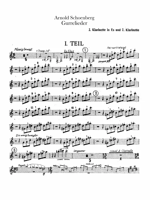 Clarinet 7 (A)/Piccolo Clarinet 2 (E)