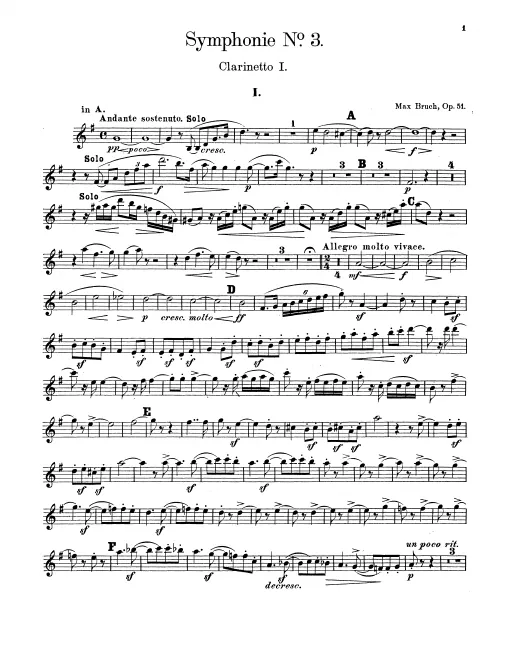 Clarinet 1, 2 (A/B♭)