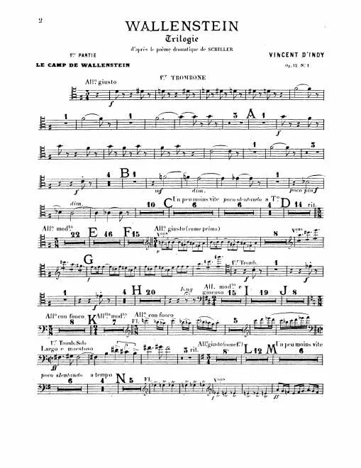 Trombone 1, 2, 3, Tuba