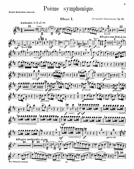 Oboe 1, 2