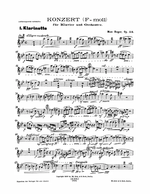 Clarinet 1 (B, A)