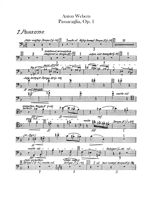 Trombone 1, 2, 3, Tuba