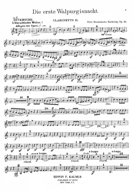 Clarinet 2 (A/C/B♭)