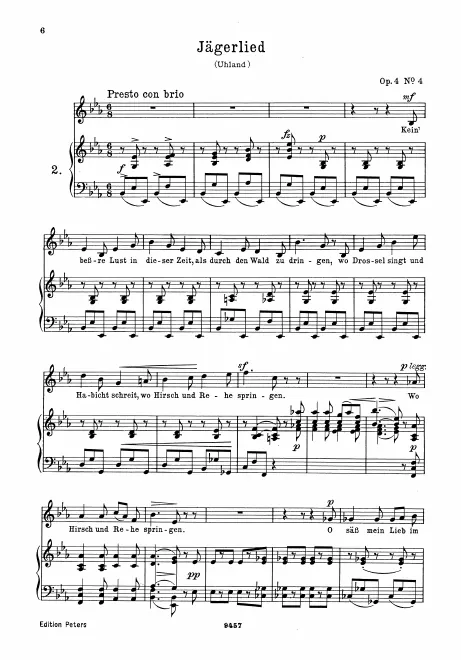 Complete Score (original / high key; E♭ major)