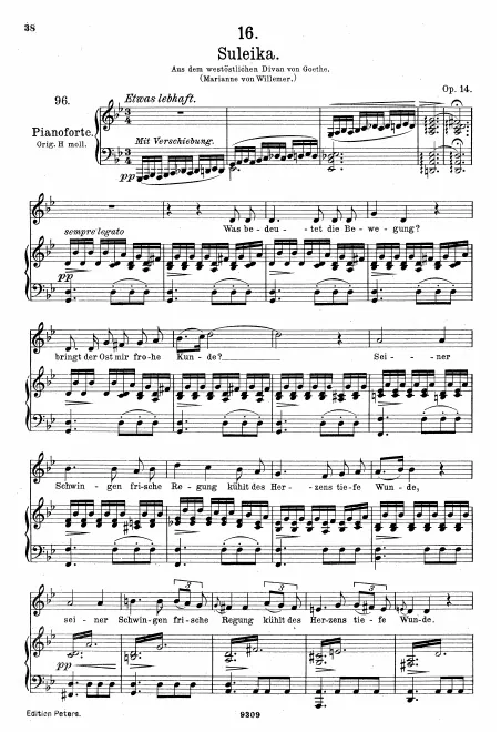 Complete Score (Medium voice, transposed to G minor)