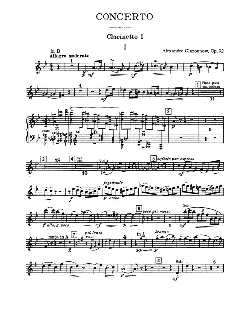 Clarinet 1, 2 (B/A)