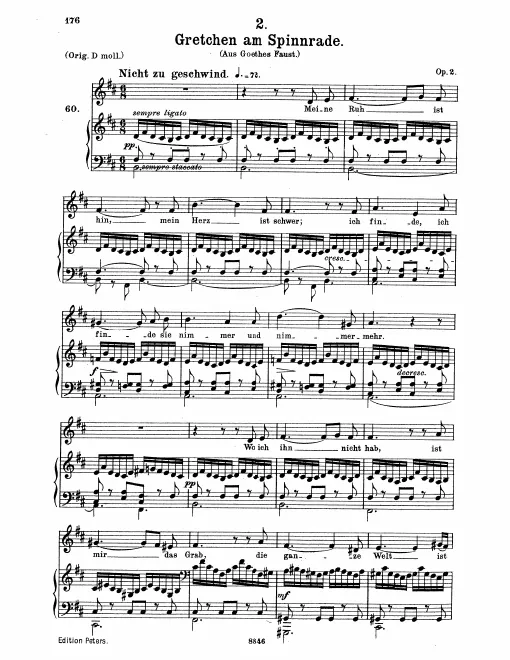 Complete Score (medium voice, transposed to B minor)