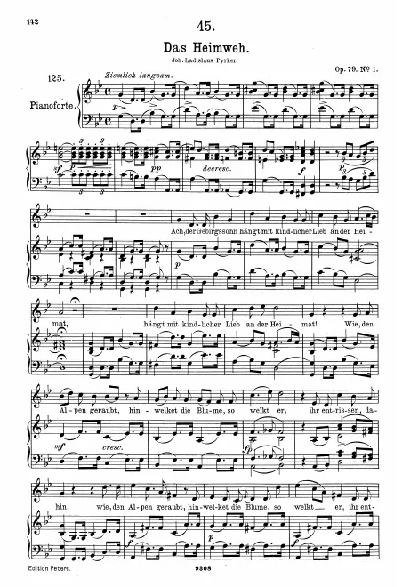 Complete Score (Original / High voice, G minor)