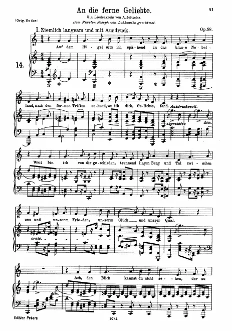 Complete Score (medium/low voice, transposed to C major)