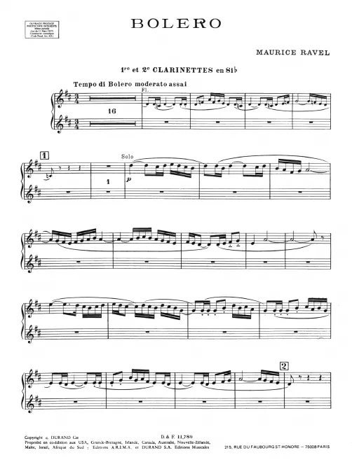 Clarinet 1/2 (B♭)
