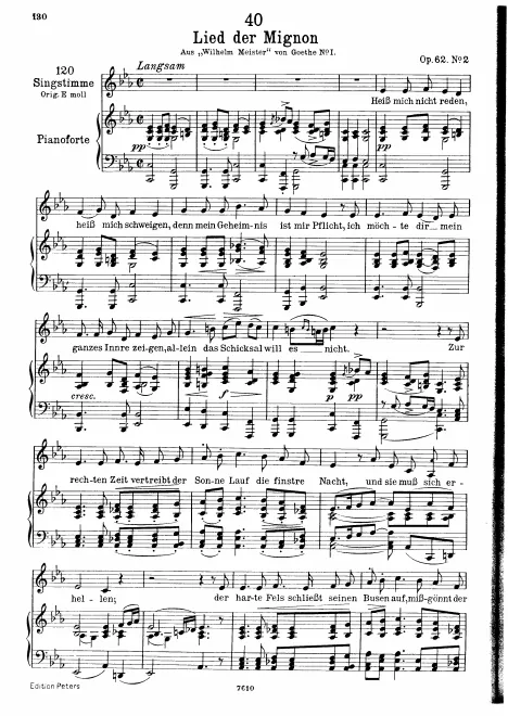 Complete Score (Low voice, transposed to C minor)