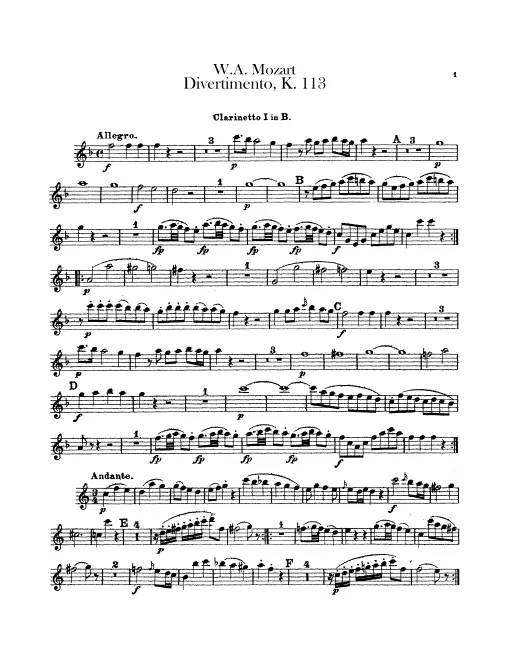 Clarinet 1, 2 (B♭)