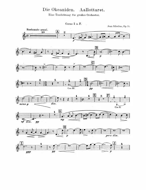 Horn 1, 2, 3, 4 (F)