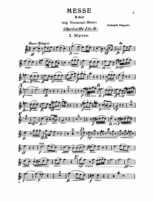 Clarinet 1, 2 (B♭)